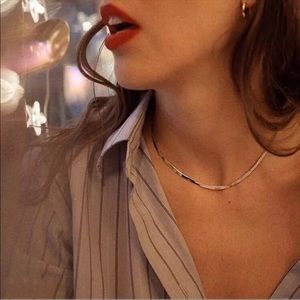Stainless Steel Filmy Snake Chain Necklace